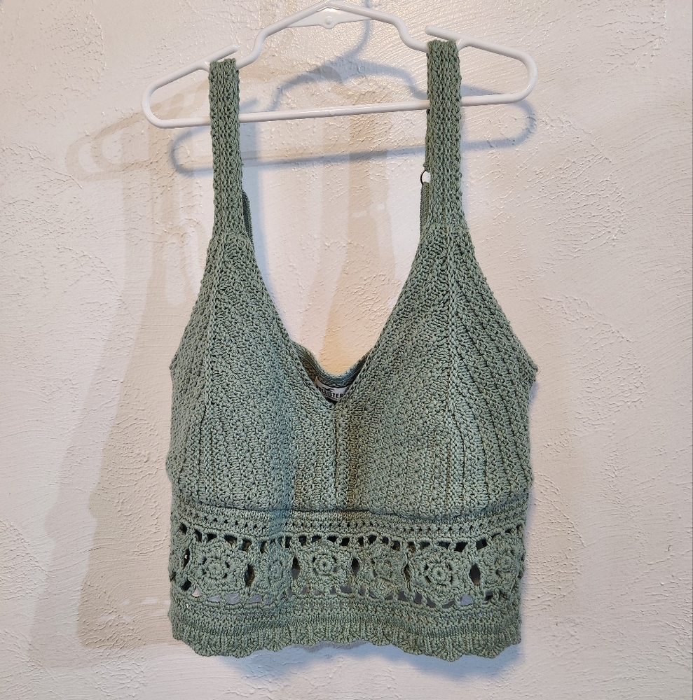 Hollister Crochet Crop Top